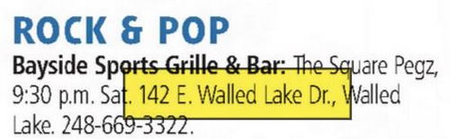 Dick Morris Chevrolet (Walled Lake Chrysler Plymouth) - Dec 2013 Bayside Sports Bar